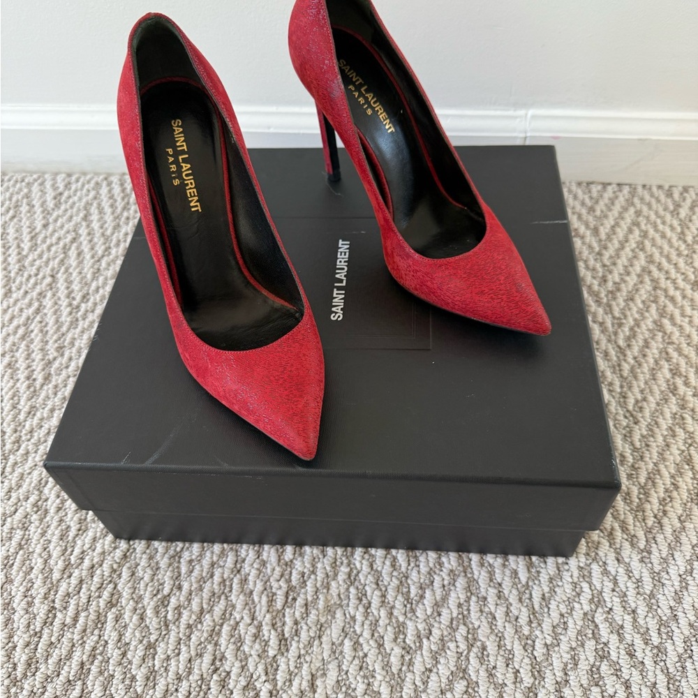 Saint Laurent Red Women's Heels